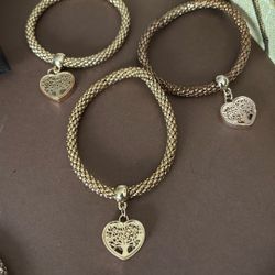 3 Gold Color Pandora’s Box Tree Of Life Charms