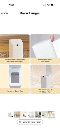 NEW IN BOX Airdeer Smart Automatic Self-Sealing Touchless Trash Can – 3 Gallon