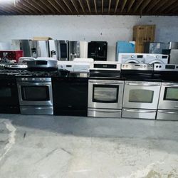 Gas and electric stoves of all brands from $350 and up