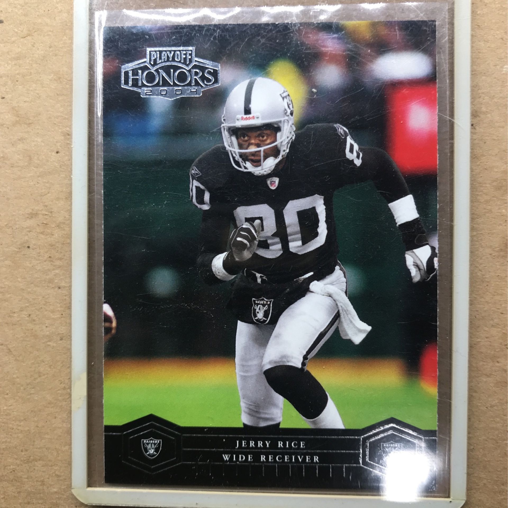 JERRY RICE (Playoff Honors) 2004 Oakland Raiders