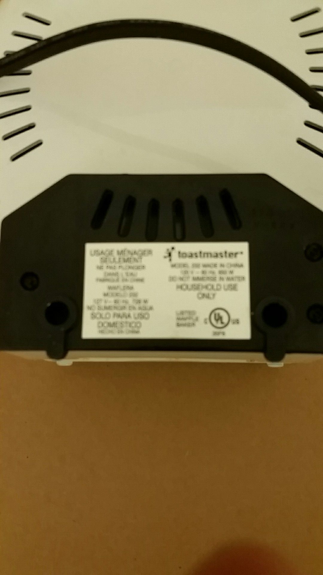 TOASTMASTER EASY CLEAN WAFFLE BAKER (MODEL 232) for Sale in Anaheim, CA