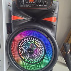 Portable 10'' Bluetooth Speaker / Remote & Microphone Included 🎤 👌 😀 