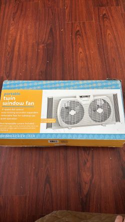 Twin window fan