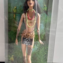 Amazonia Barbie Dolls of the World South America Pink Label 2008 Mattel P4754