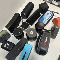 Lot of 16 Bluetooth portable speakers all are are working