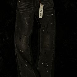 Flared Purple Jeans