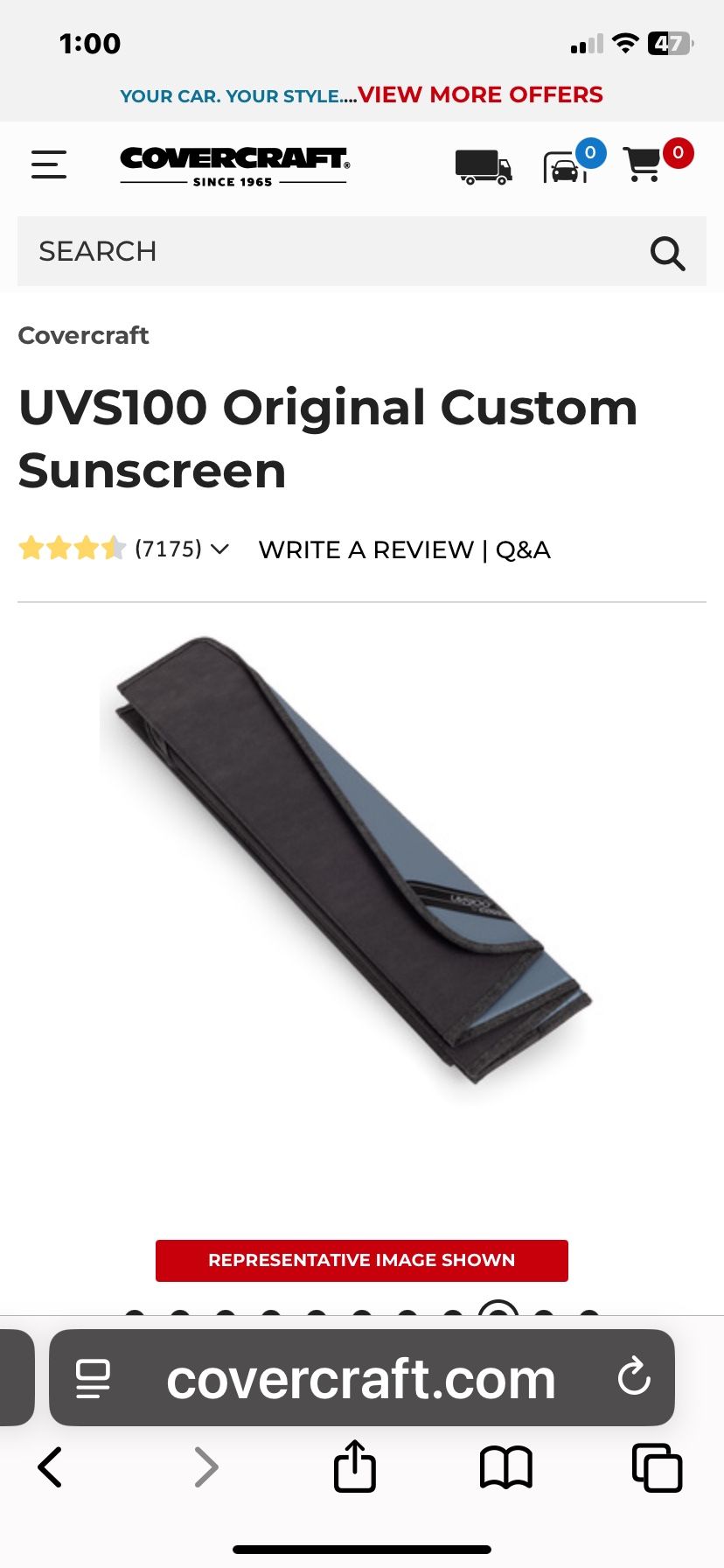 windshield sun cover