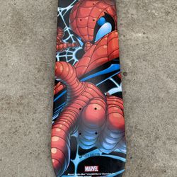 Marvel Spider Man Skateboard 2007 Street Flyer Spiderman Comic Book Deck 28"