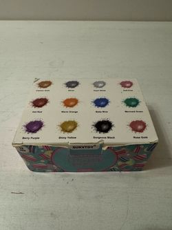 New 12-color edible pearlescent shimmer powder Luster Dust - ideal for cake baking, cocktail decoration and more.