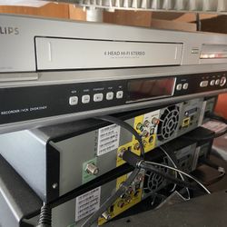 Phillips Used  DVD VHS Combo Player