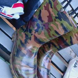 Size 5 Toddler Boy Vans And Rain Boots