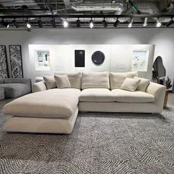 BRAND NEW CREAM SECTIONAL SAME DAY DELIVERY 