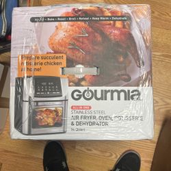 Gourmia All-in-One 14 QT Air Fryer, Oven, Rotisserie, Dehydrator with 12 Cooking