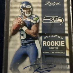 Russell Wilson signed Rookie Card