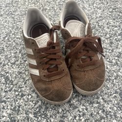 Adidas Originals Gazelle 85 Kids Shoes - Brown/Cream/Gold