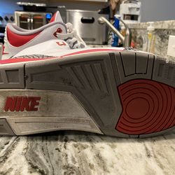 Jorden Fire red 3s size 13