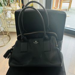 Large Kate Spade Purse/Totebag (Black Leather) for Sale in New York, NY -  OfferUp