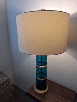 Brand new lamp and side table