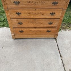 Antique Dresser Cast Iron Wheels