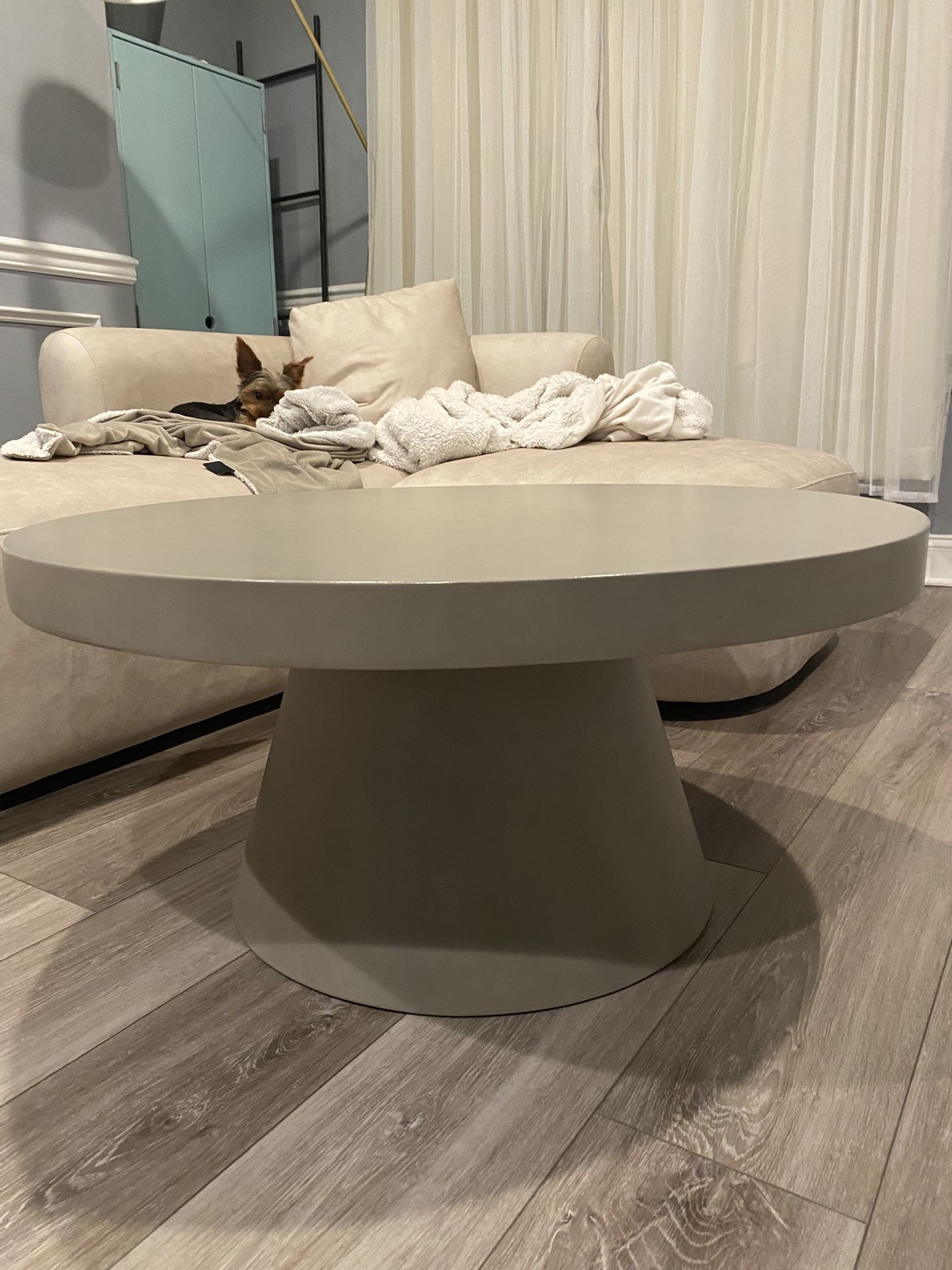 West Elm Indoor/Outdoor Concrete Coffee Table