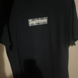 FW/19 Navy Bandana Box Logo T-shirt Sz M