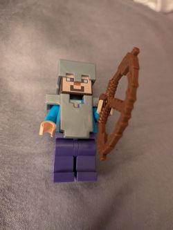 Lego Minecraft Steve with Iron Armor & Bow  (#0807)