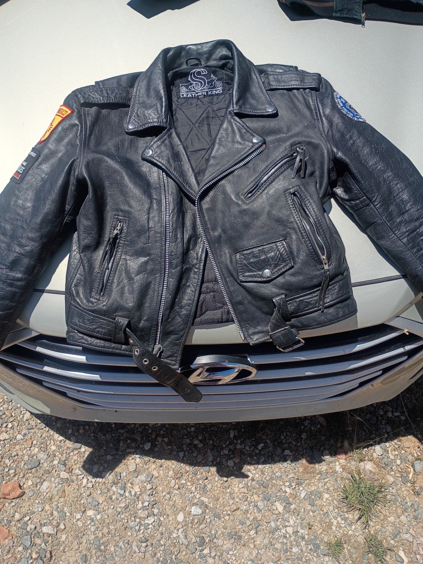 Bomber leather jacket 🧥