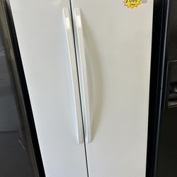 33 Inches Wide White Side By Side Refrigerator 