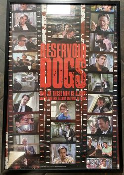 Framed reservoir dogs poster