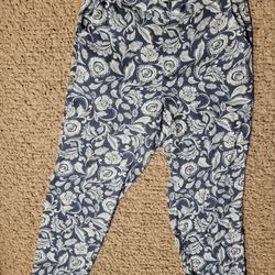 NWOT WOMENS JESSICA SIMPSON PANTS FLOWER PRINT SIZE S 
