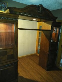 ARMOIRE WITH GLASS DOORS