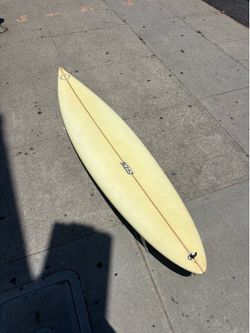 Chas semi gun surfboard step up