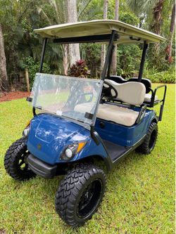 CUSTOM LIFTED 48 VOLT YAMAHA GOLF CART!! 4 SEATER!!