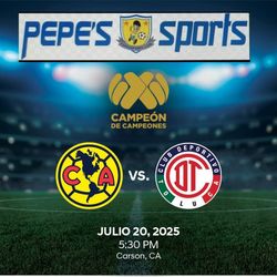 América Vs Toluca, Vendemos Tickets. 
