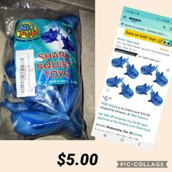 Bag Of Sharks For Bath Time