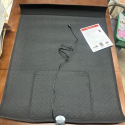 New Black Heated Desk Chair Mat/Pad