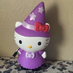 Hello Kitty Halloween Blow Mold Purple Dress 22 Inches Tall By Gemmy Spooky NEW