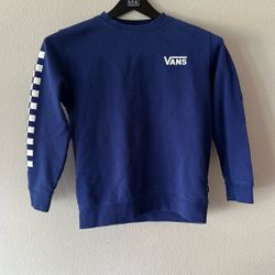 Vans Blue Sweatshirt Youth Large 