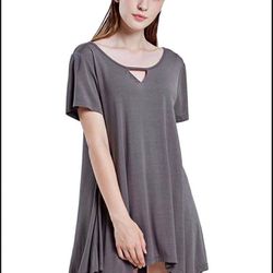 Brandnew Sleepwear Women's Nightshirts Scoop Neck Sleep Shirt  Size(Medium/Large,XL,2XL,3XL)
