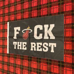 Brand New Miami Heat Banner Flag 
