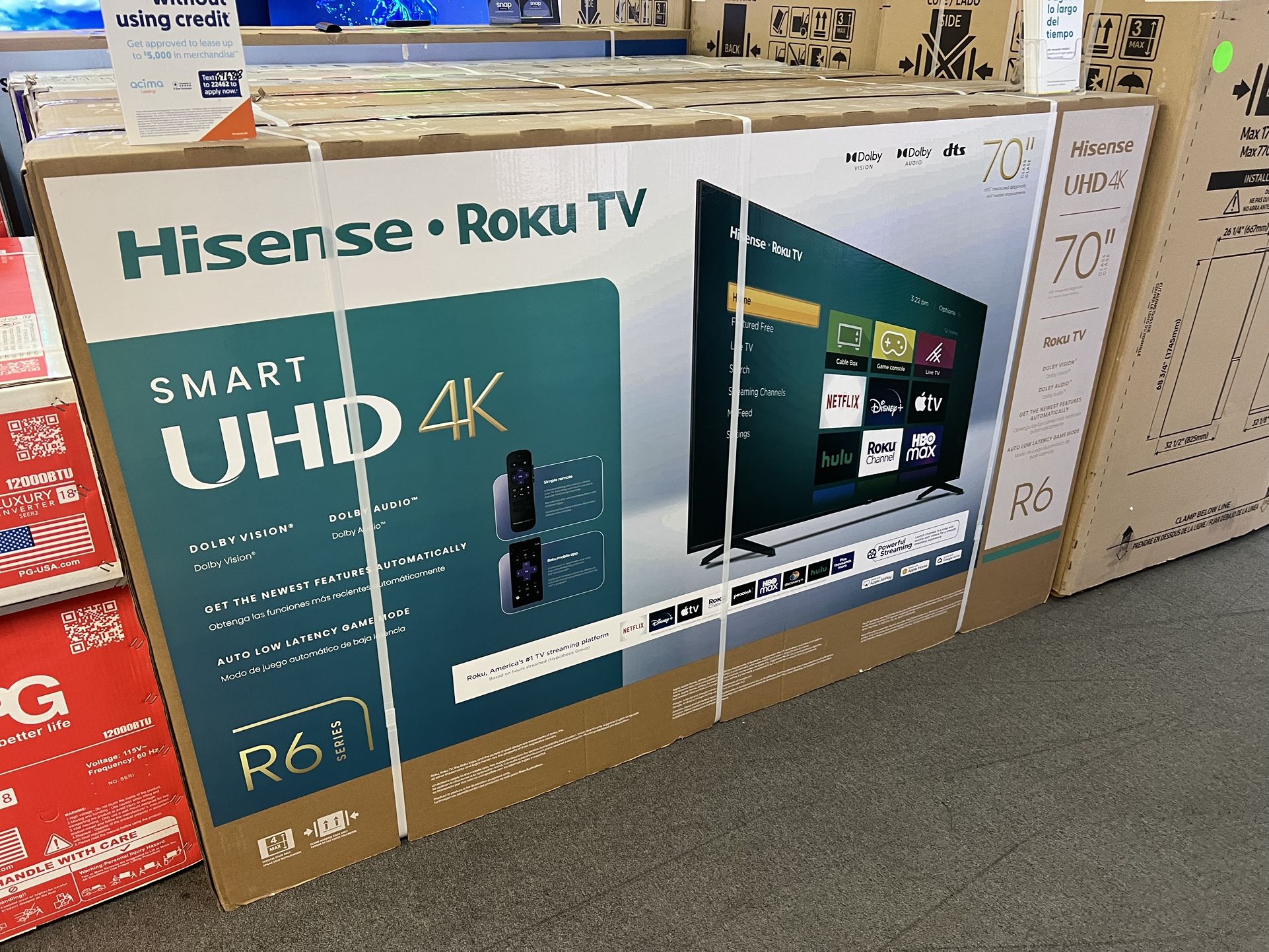 Hisense 70” 4K Smart Tv 
