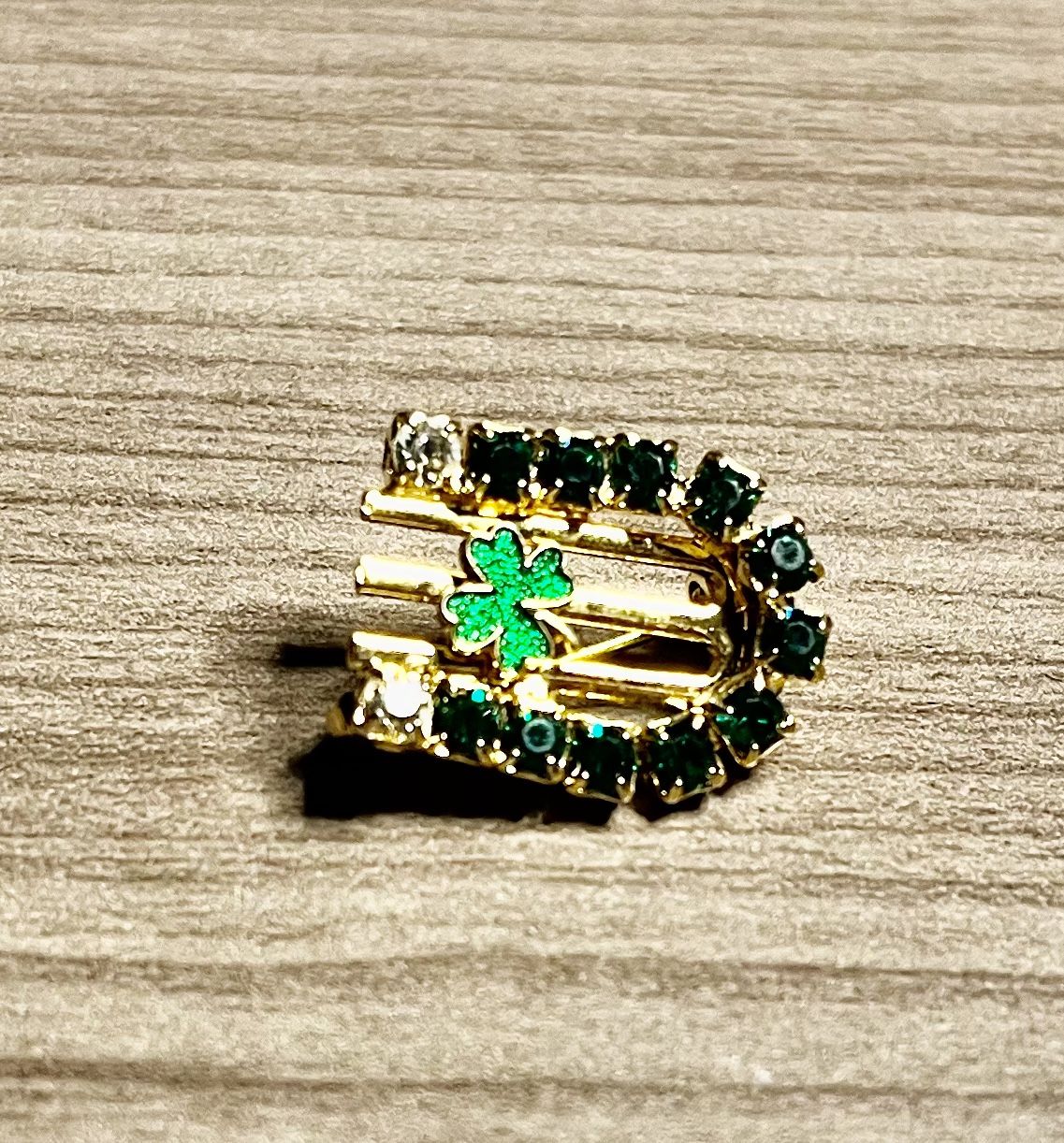 Vintage four leaf clover pin.