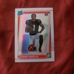 Jamarr Chase Sliver Optic Rookie Card 