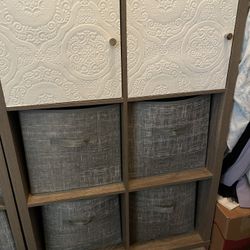 Six Cube Storage With Added Doors And Leg Risers  