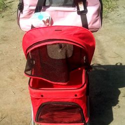 Small Dog Stroller And Carrier 