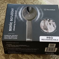 Black Wolf Sonic Scrubbers Vibration Face and Body Brush 