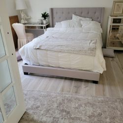 Upholstered Queen Bed Frame And Mattress