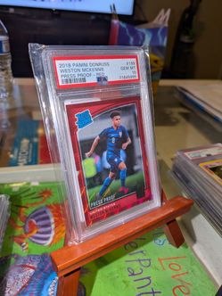 2018 Weston Mckennie Red Rated Rookie PSA 10 