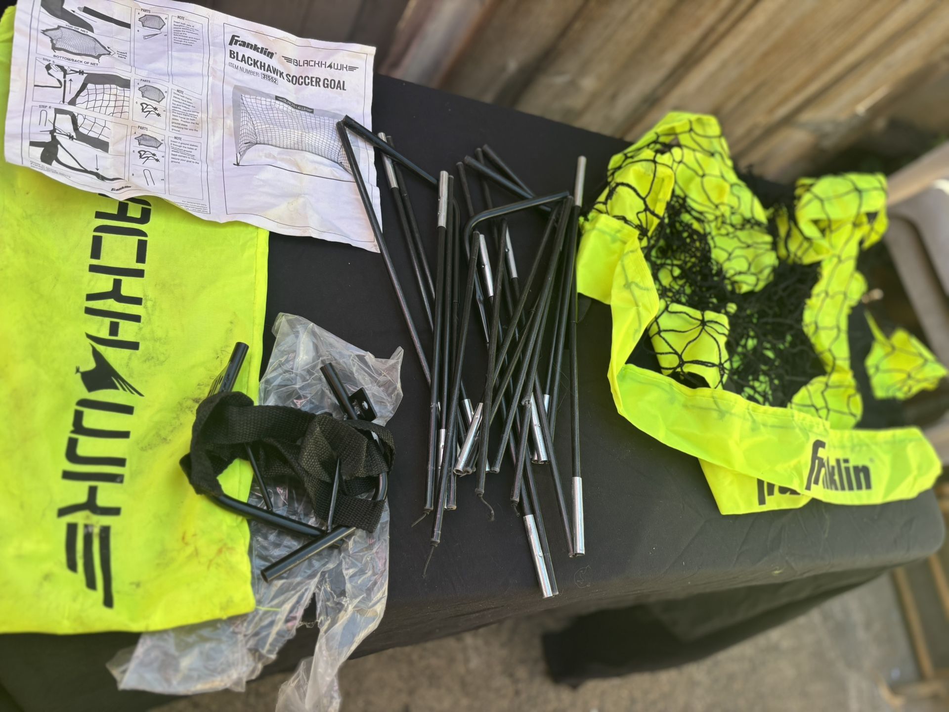 Franklin Sports Blackhawk Portable Soccer Goal.