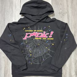 Spider Hoodie Black P*nk 